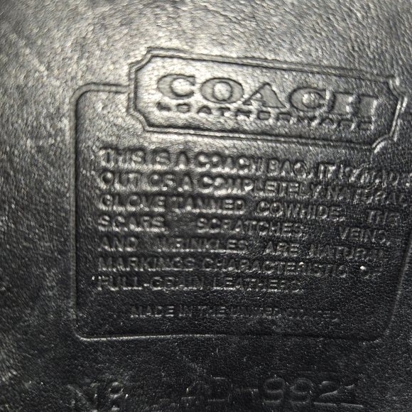 COACH 1994 Megan #9921 Black Rare Made in USA Vintage - Picture 15 of 17